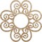 Ekena Millwork Cohen Wood Fretwork Pierced Ceiling Medallion, Red Oak, 36"OD x 12 1/4"ID x 3/8"T CMWP36X36X0375CORO - alternate 1